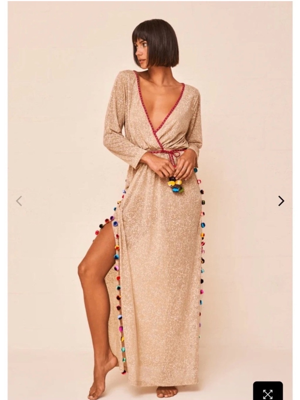 Pitusa Santorini Dress Nude NWT